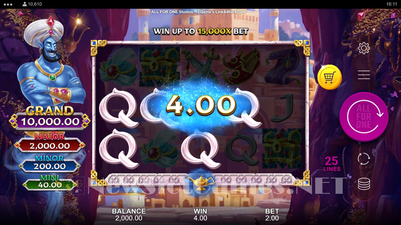 Genies Link & Win 4Tune Slot Slot Image in Demo - pic. 3