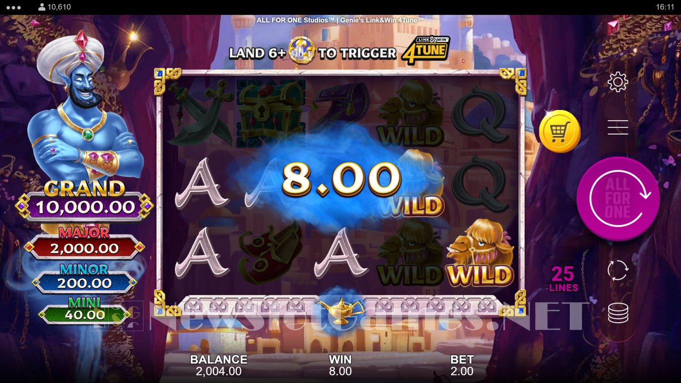 Genies Link & Win 4Tune Slot Slot Image in Demo - pic. 5