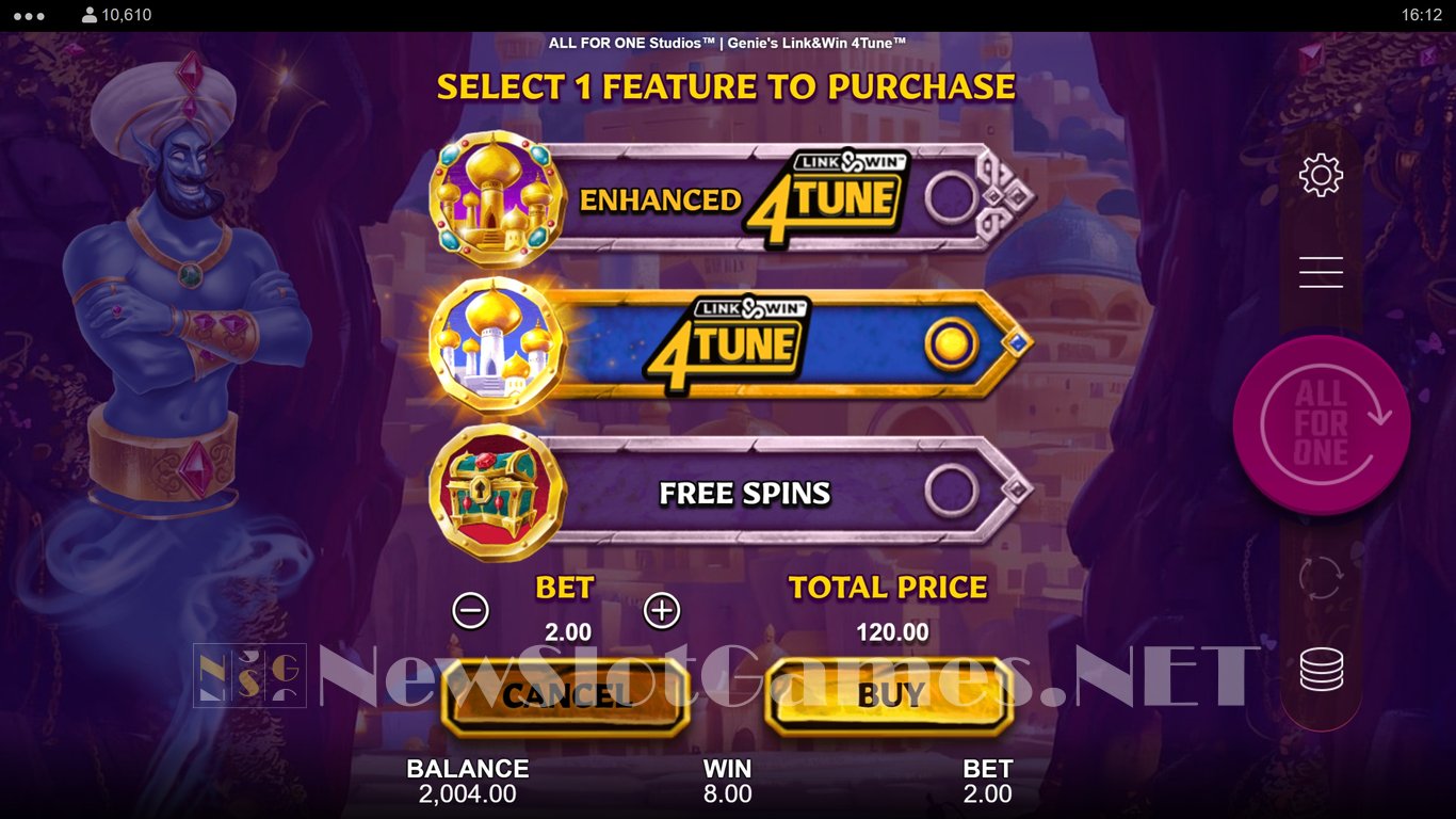 Genies Link & Win 4Tune Slot Slot Image in Demo - pic. 6