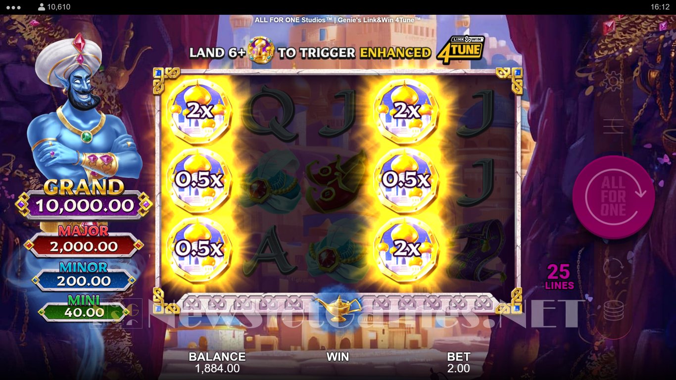 Genies Link & Win 4Tune Slot Slot Image in Demo - pic. 7
