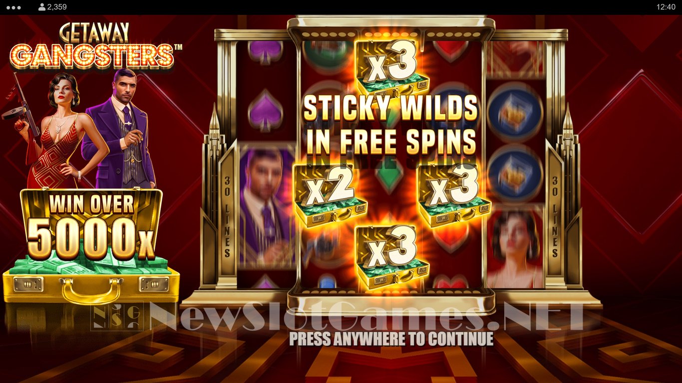 Getaway Gangsters Slot Demo Image