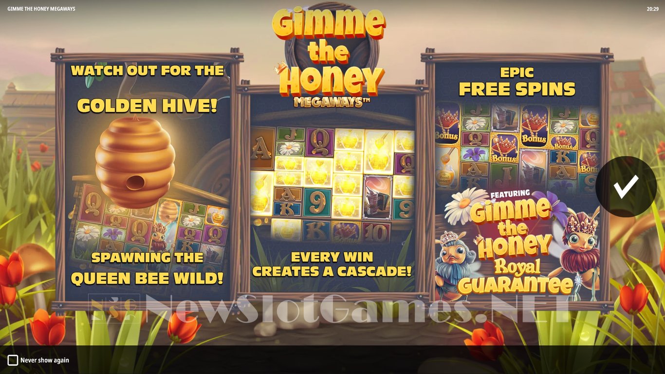 Gimme the Honey Megaways Slot Demo Image