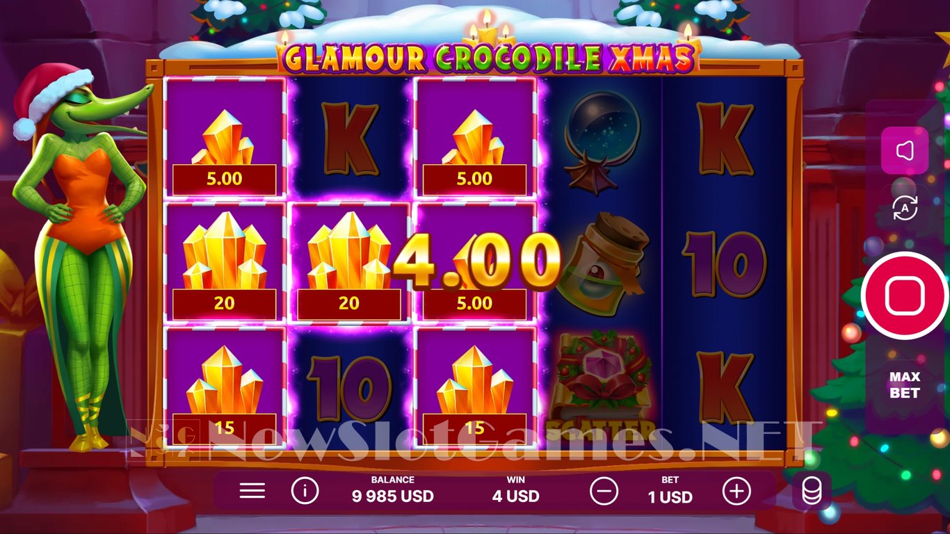 Glamour Crocodile Christmas Slot Slot Image in Demo - pic. 6