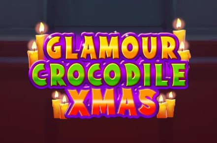 Glamour Crocodile Christmas Slot Logo