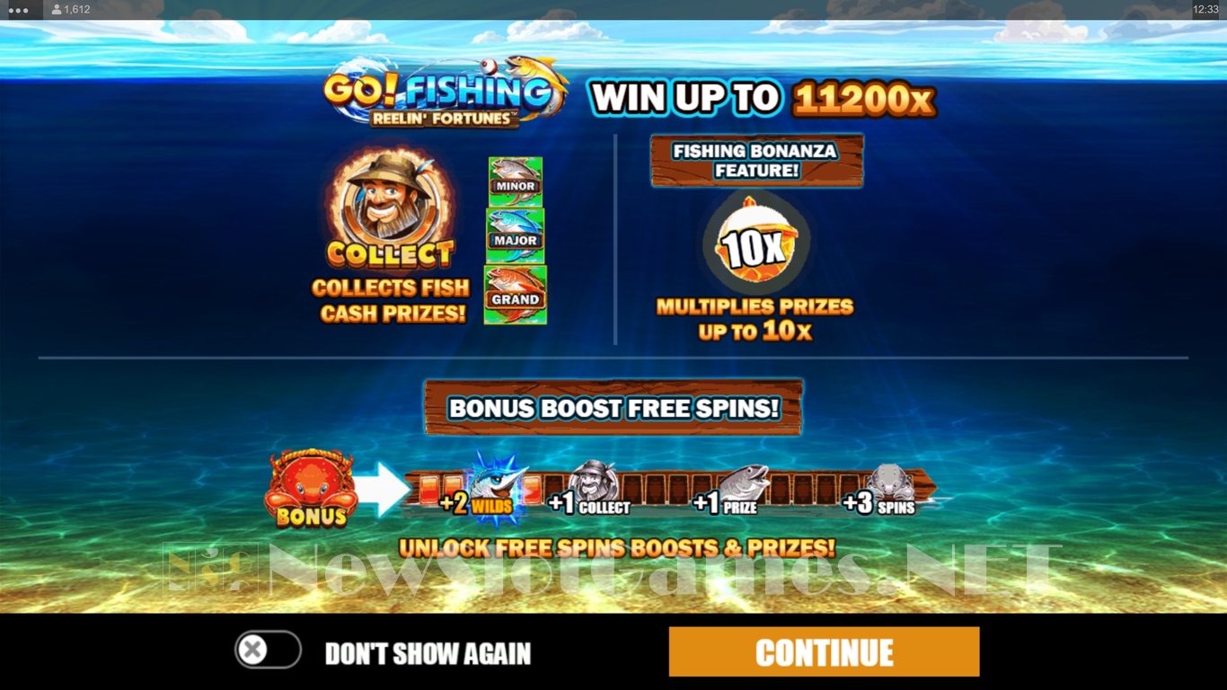 Go! Fishing Reelin Fortunes Slot Demo Image