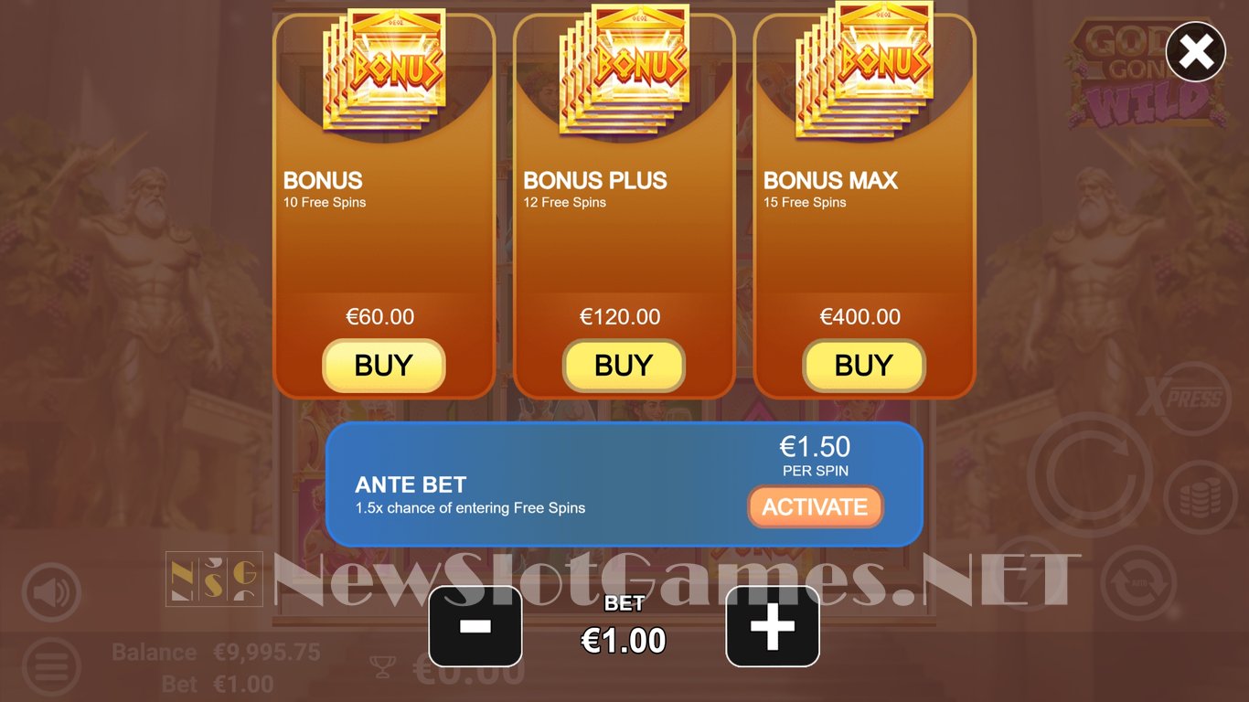 Gods Gone Wild Slot Slot Image in Demo - pic. 8
