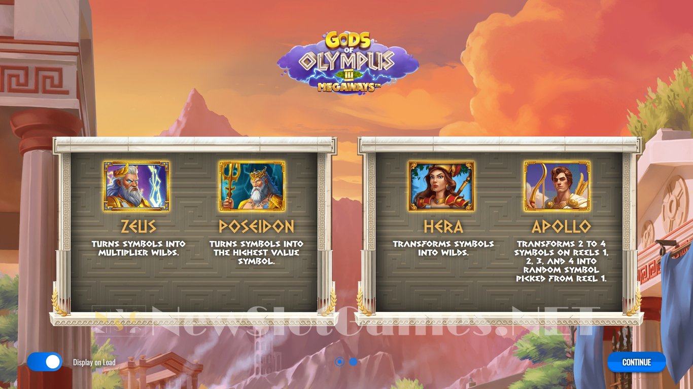 Gods of Olympus 3 Megaways Slot Demo Image