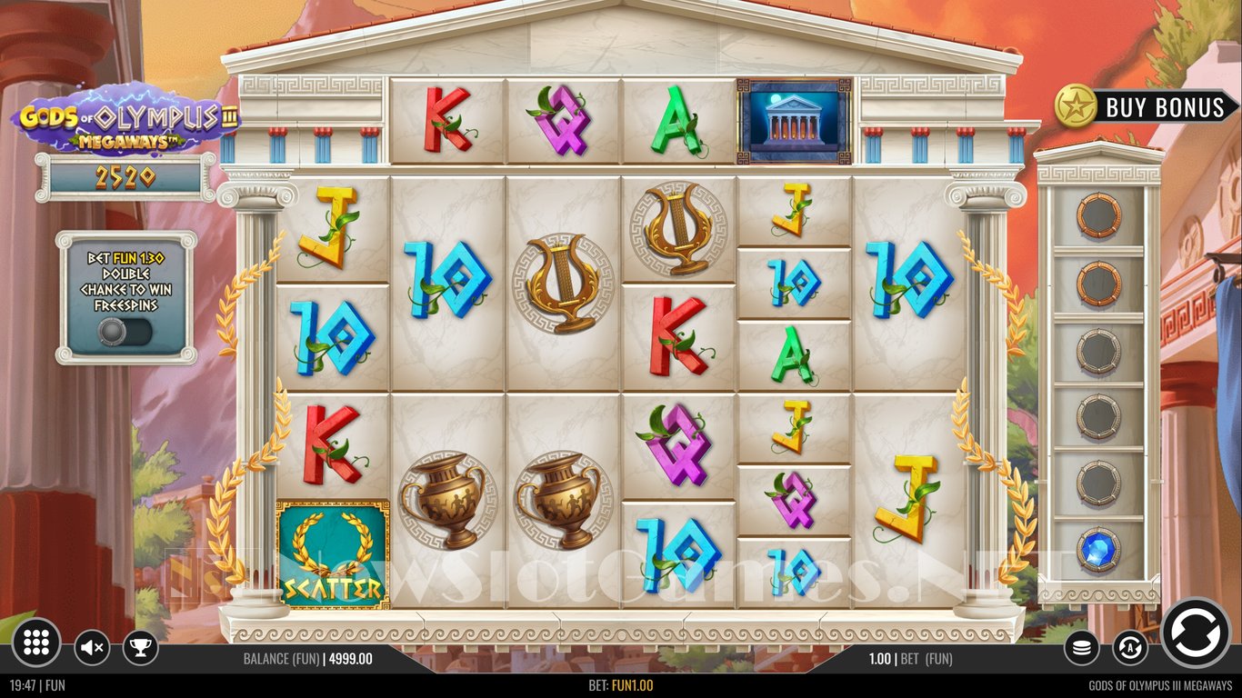 Gods of Olympus 3 Megaways Slot Slot Image in Demo - pic. 2