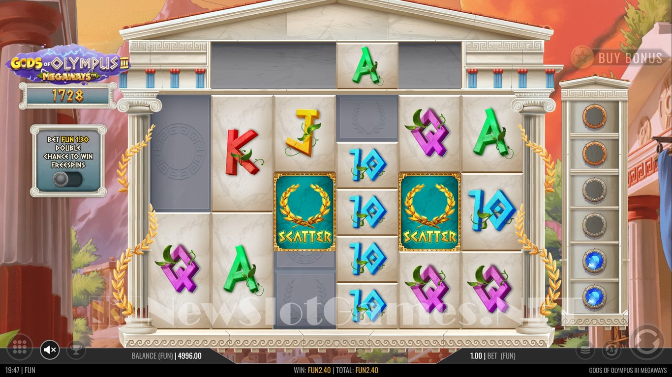 Gods of Olympus 3 Megaways Slot Slot Image in Demo - pic. 4