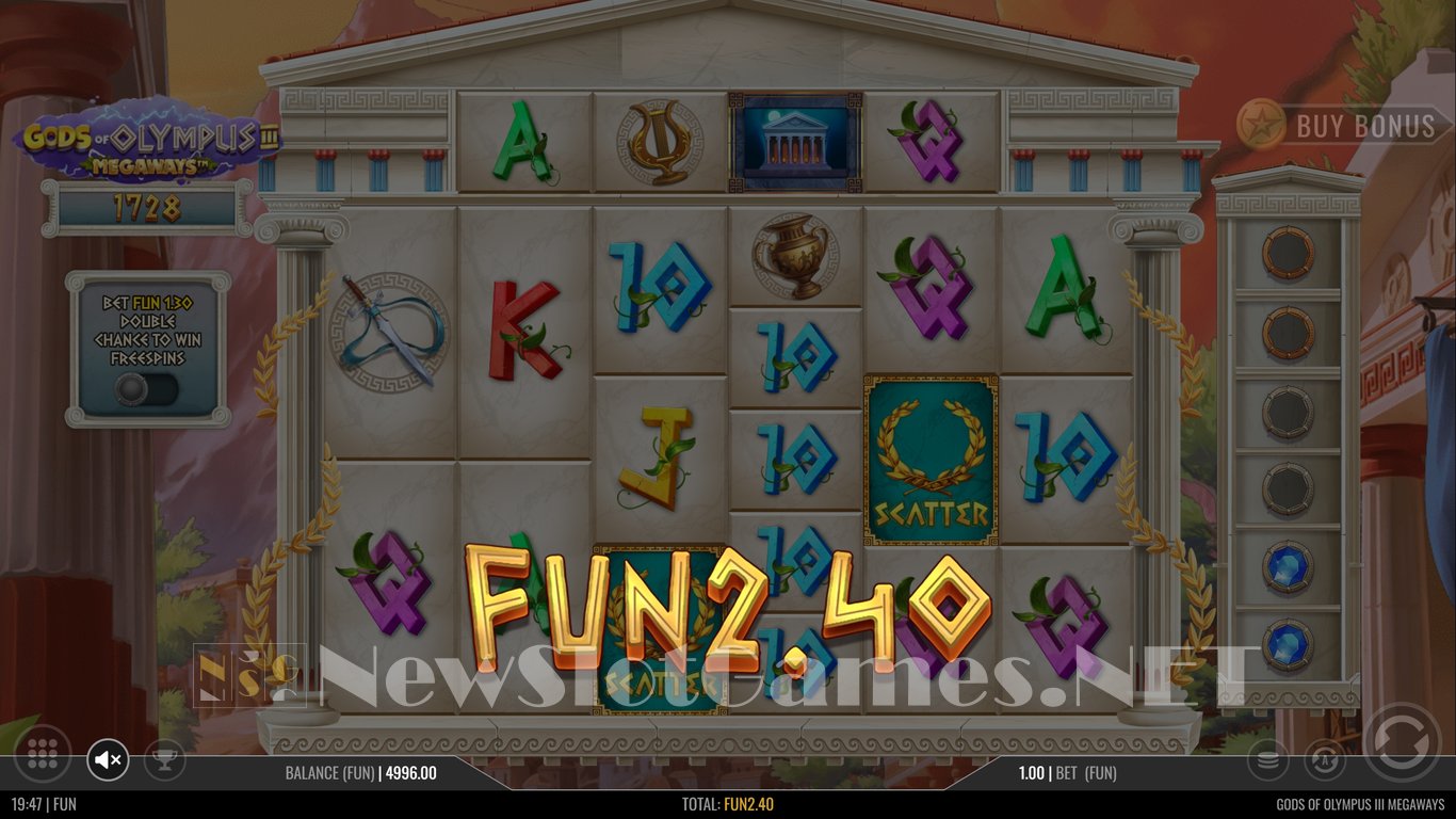 Gods of Olympus 3 Megaways Slot Slot Image in Demo - pic. 5
