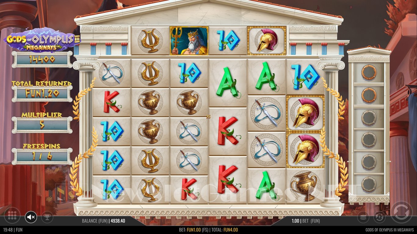 Gods of Olympus 3 Megaways Slot Slot Image in Demo - pic. 9