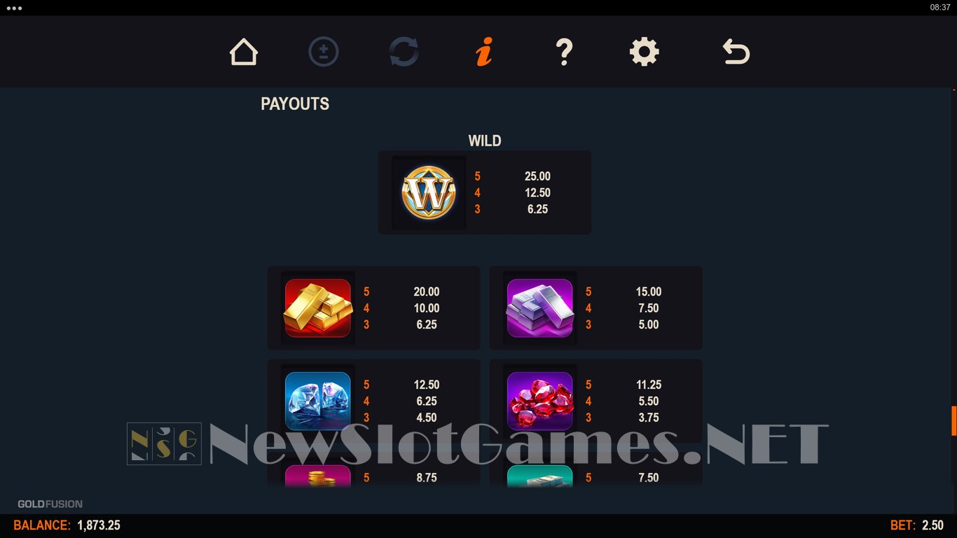 Gold Fusion Slot Slot Image in Demo - pic. 11
