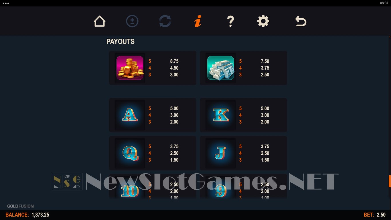 Gold Fusion Slot Slot Image in Demo - pic. 12