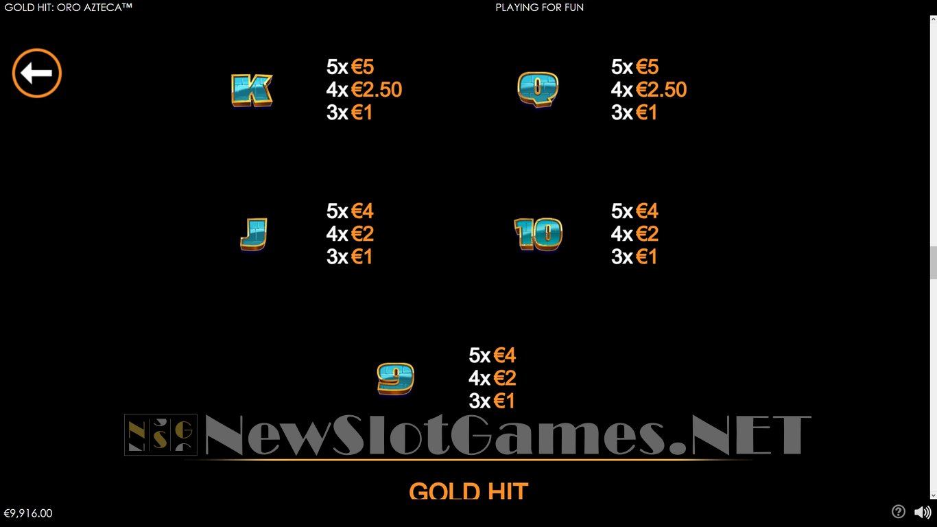 Gold Hit Oro Azteca Slot Slot Image in Demo - pic. 8