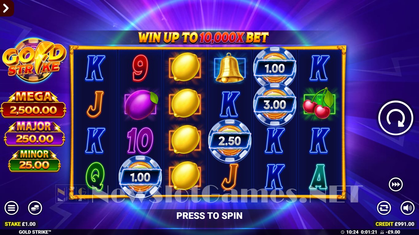 Gold Strike Jackpot King Slot Slot Image in Demo - pic. 2