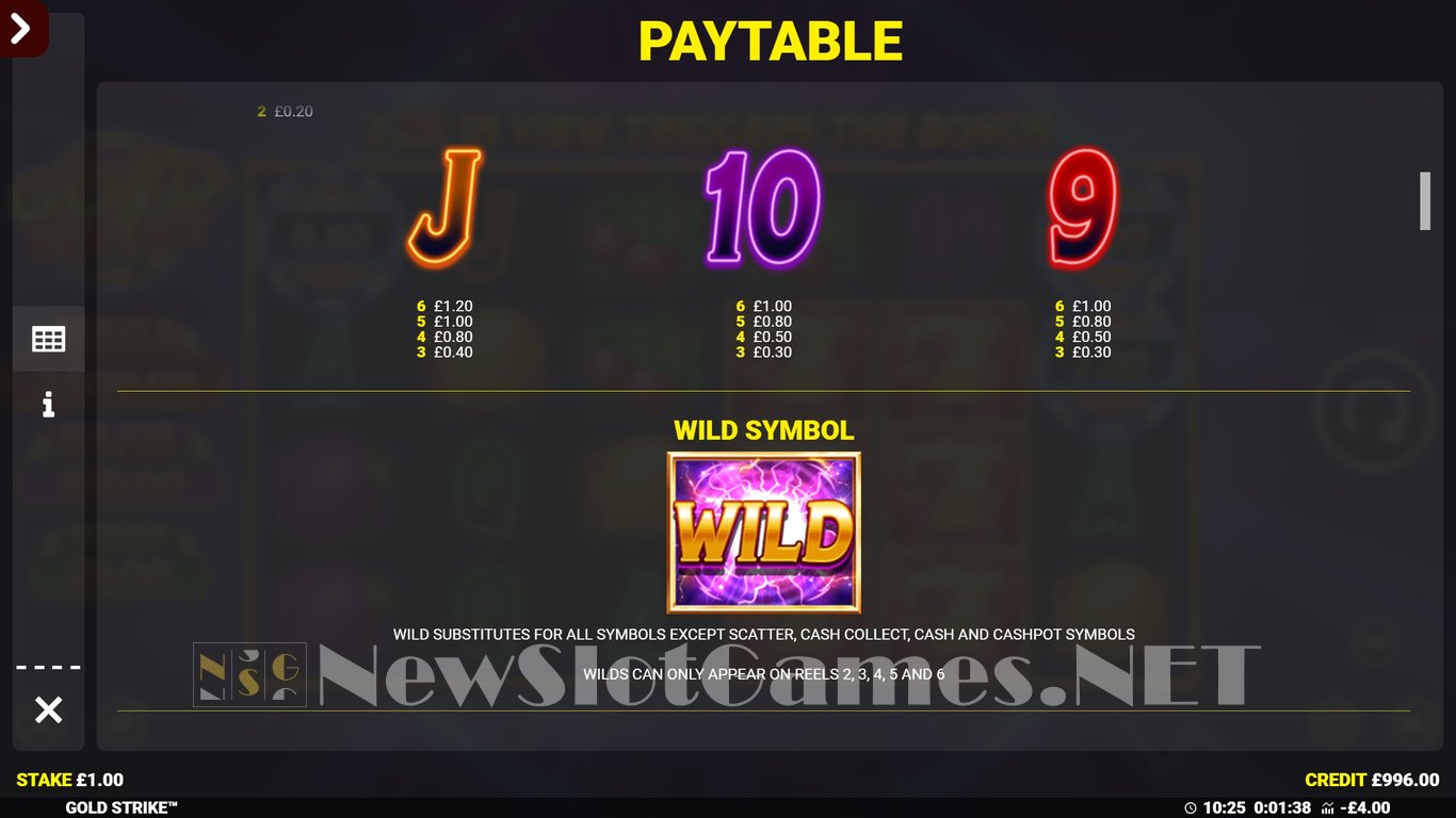 Gold Strike Jackpot King Slot Slot Image in Demo - pic. 7