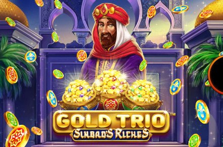 Gold Trio Football Slot Logo
