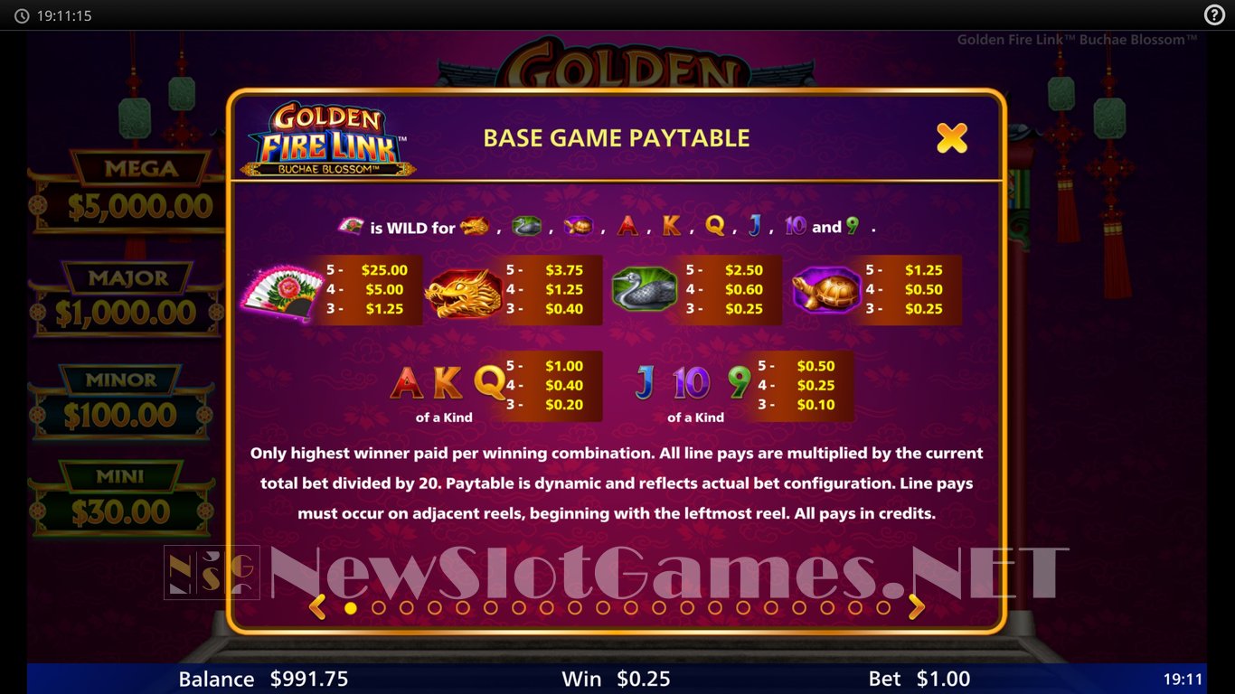 Golden Fire Link Buchae Blossom Slot Slot Image in Demo - pic. 7