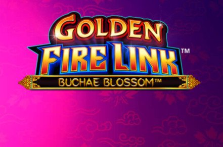 Golden Fire Link Buchae Blossom Slot Logo
