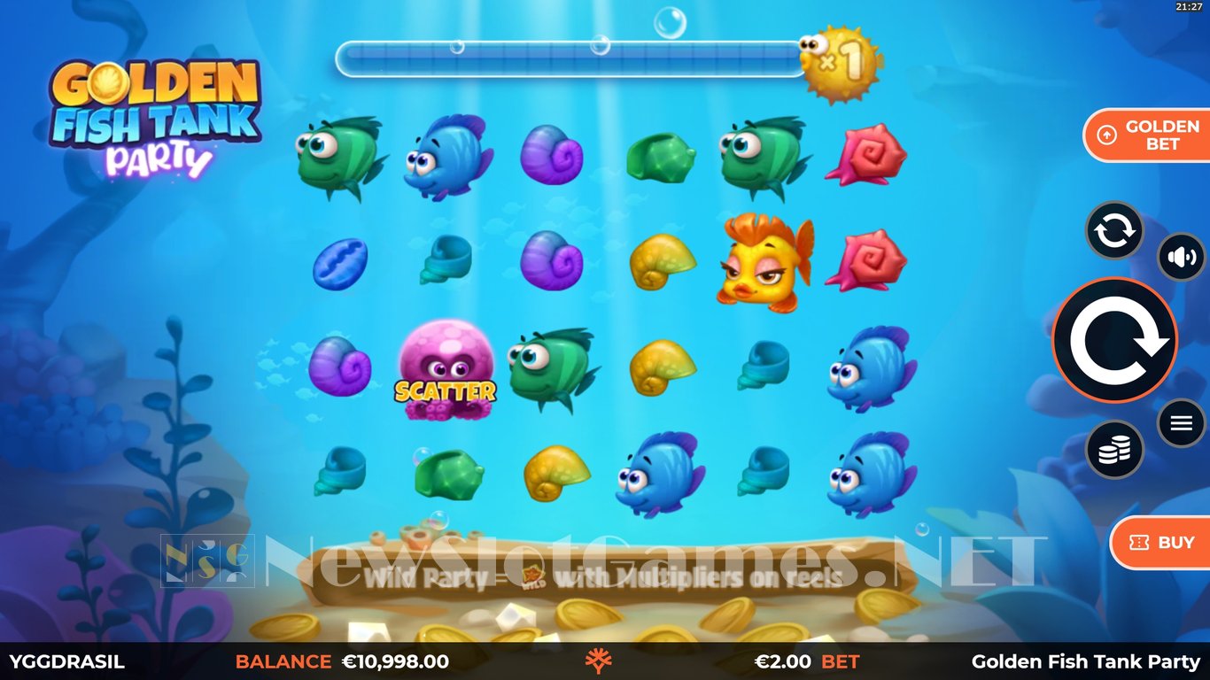 Golden Fish Tank Party Slot Slot Image in Demo - pic. 2