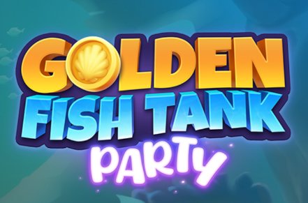 Golden Fish Tank Party Slot Logo