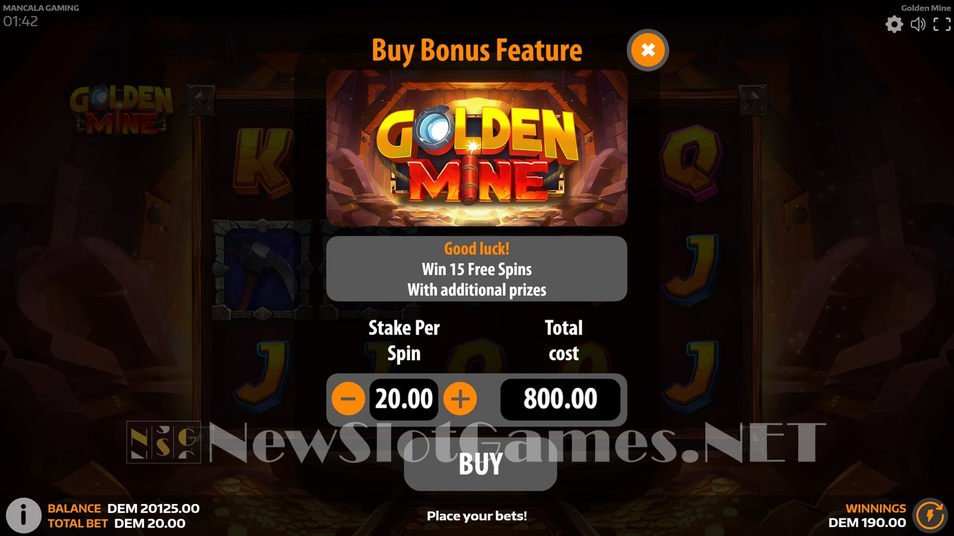 Golden Mine Slot Slot Image in Demo - pic. 6