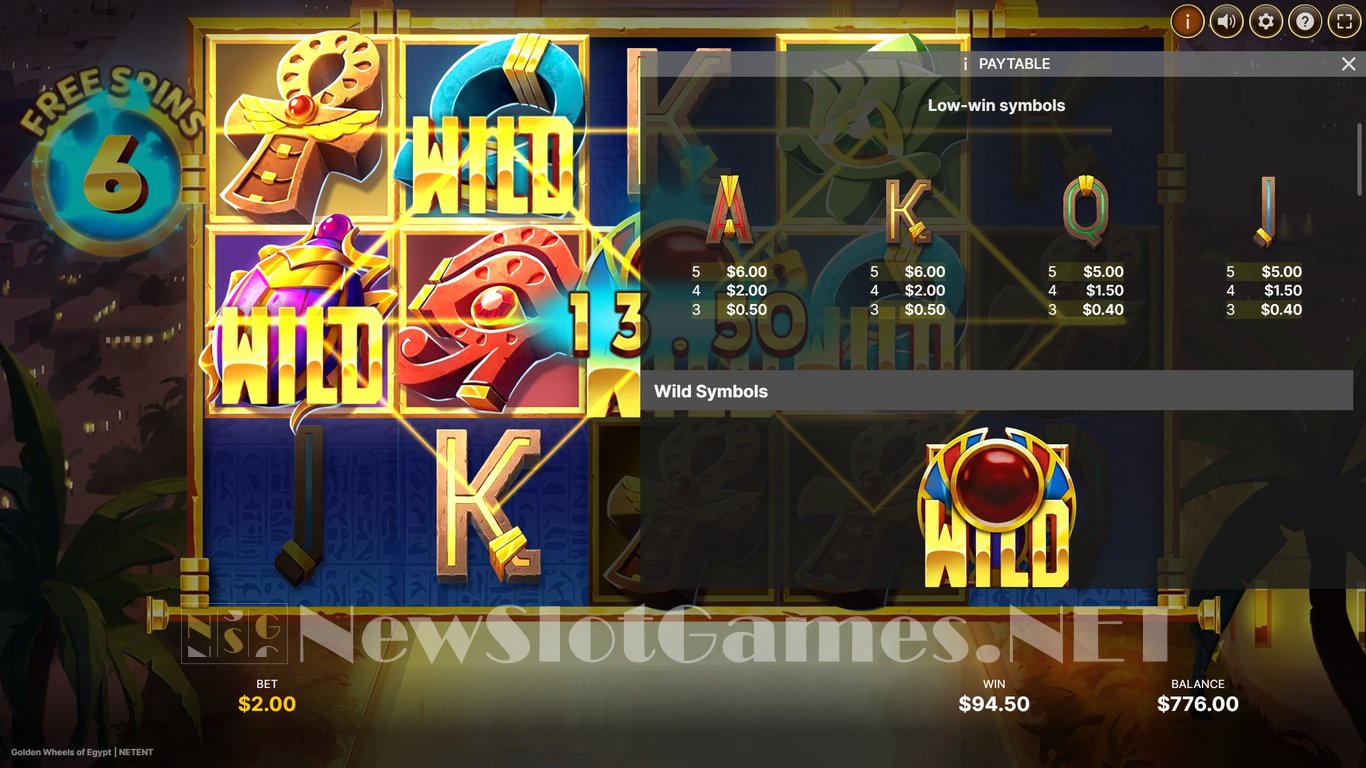 Golden Wheels of Egypt Slot Slot Image in Demo - pic. 13