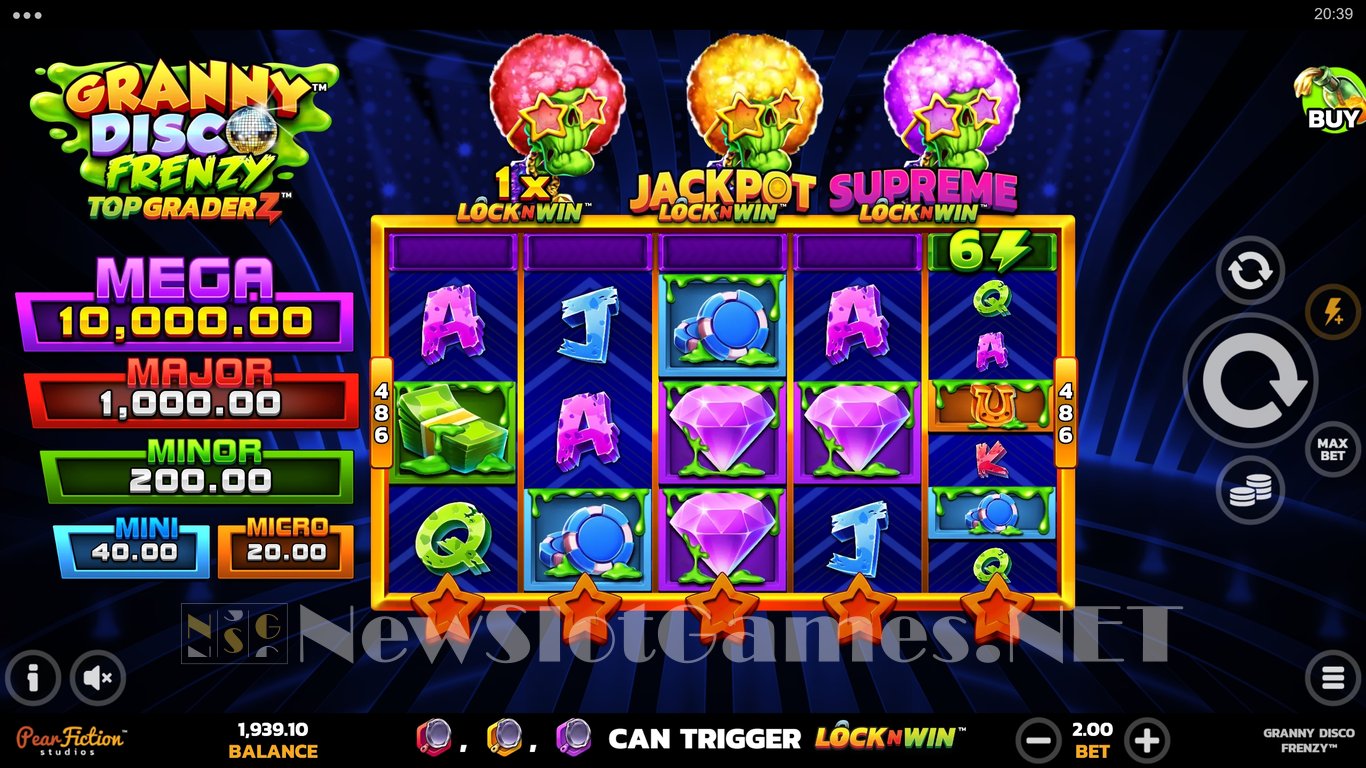 Granny Disco Frenzy Slot Demo Image