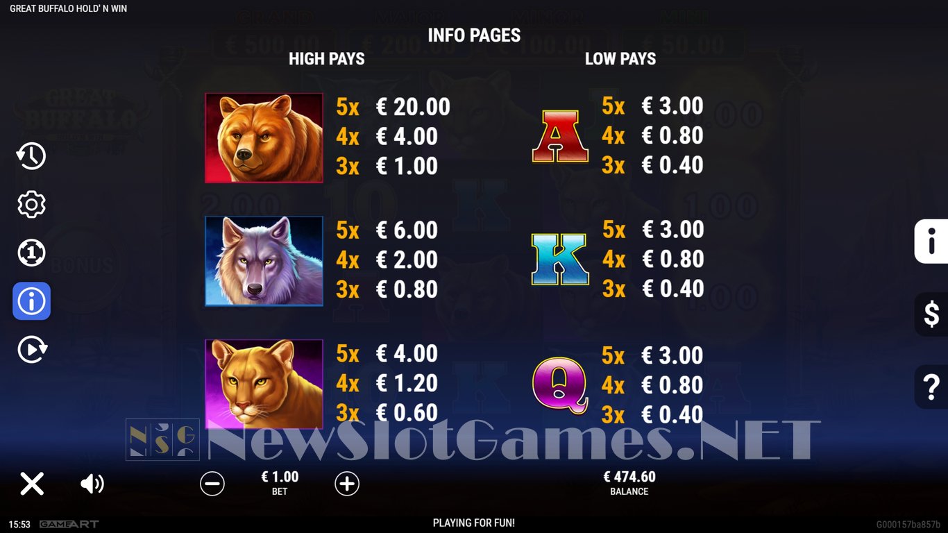 Great Buffalo Holdn Win Slot Slot Image in Demo - pic. 13