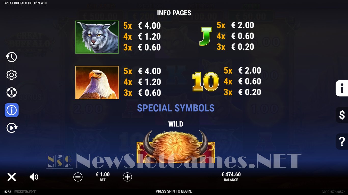 Great Buffalo Holdn Win Slot Slot Image in Demo - pic. 14