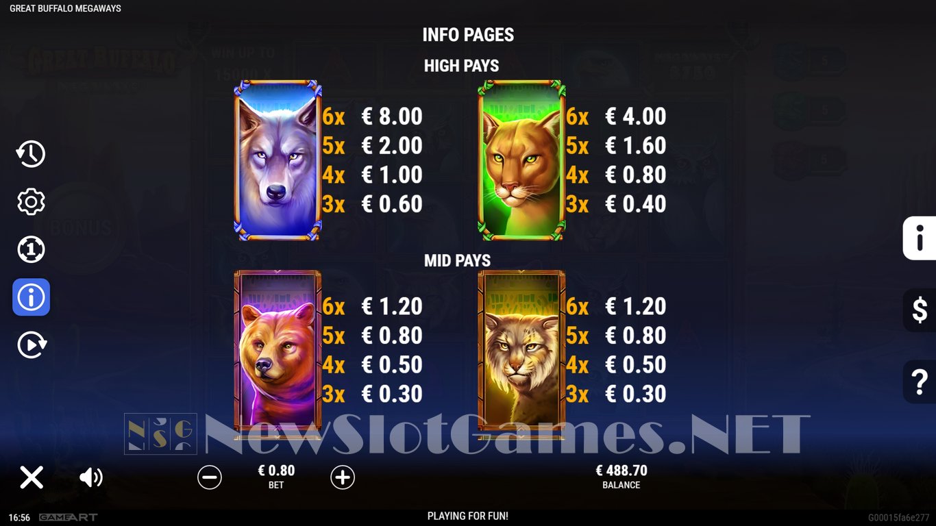 Great Buffalo Megaways Slot Slot Image in Demo - pic. 13