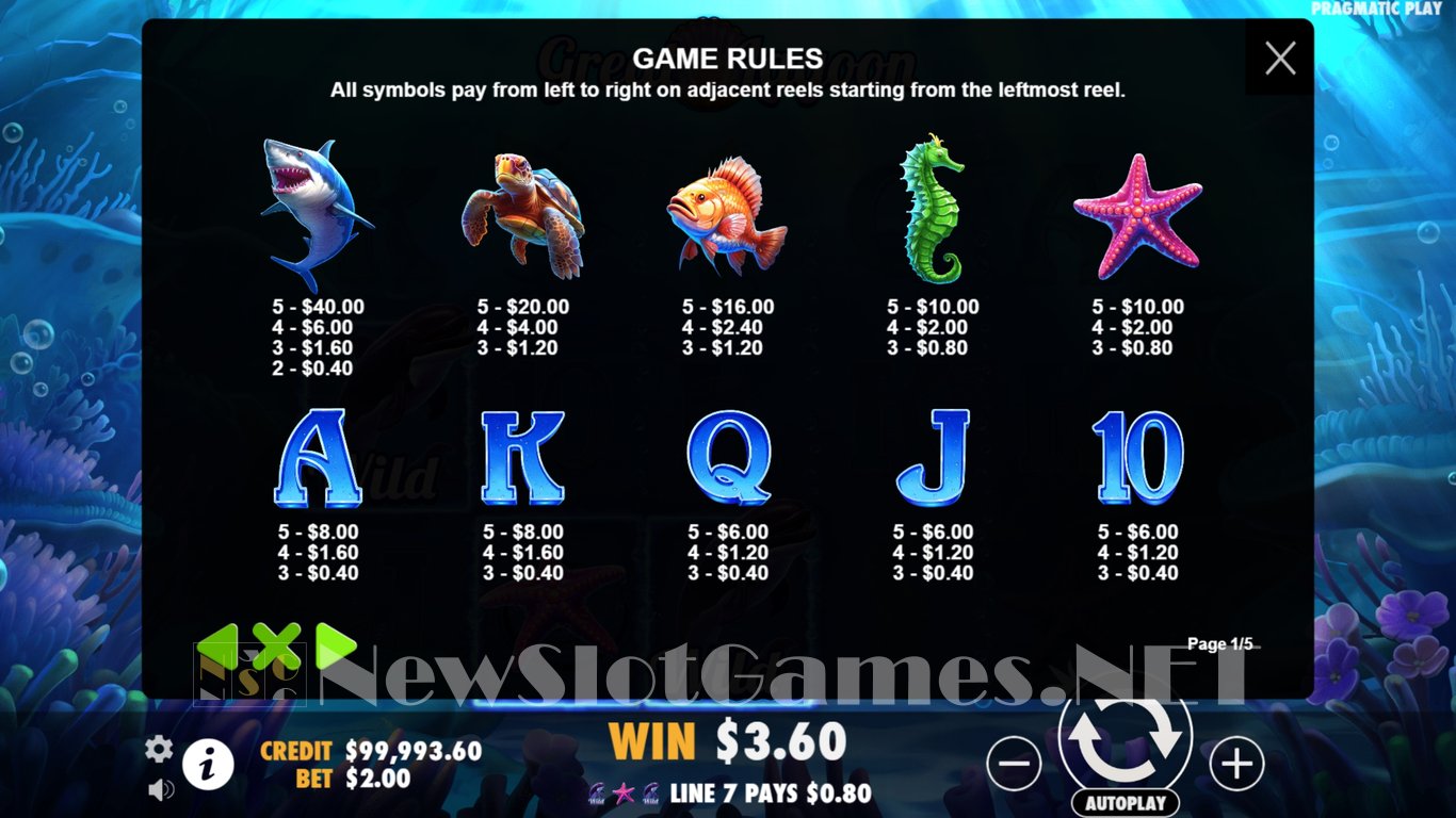 Great Lagoon Slot Slot Image in Demo - pic. 6