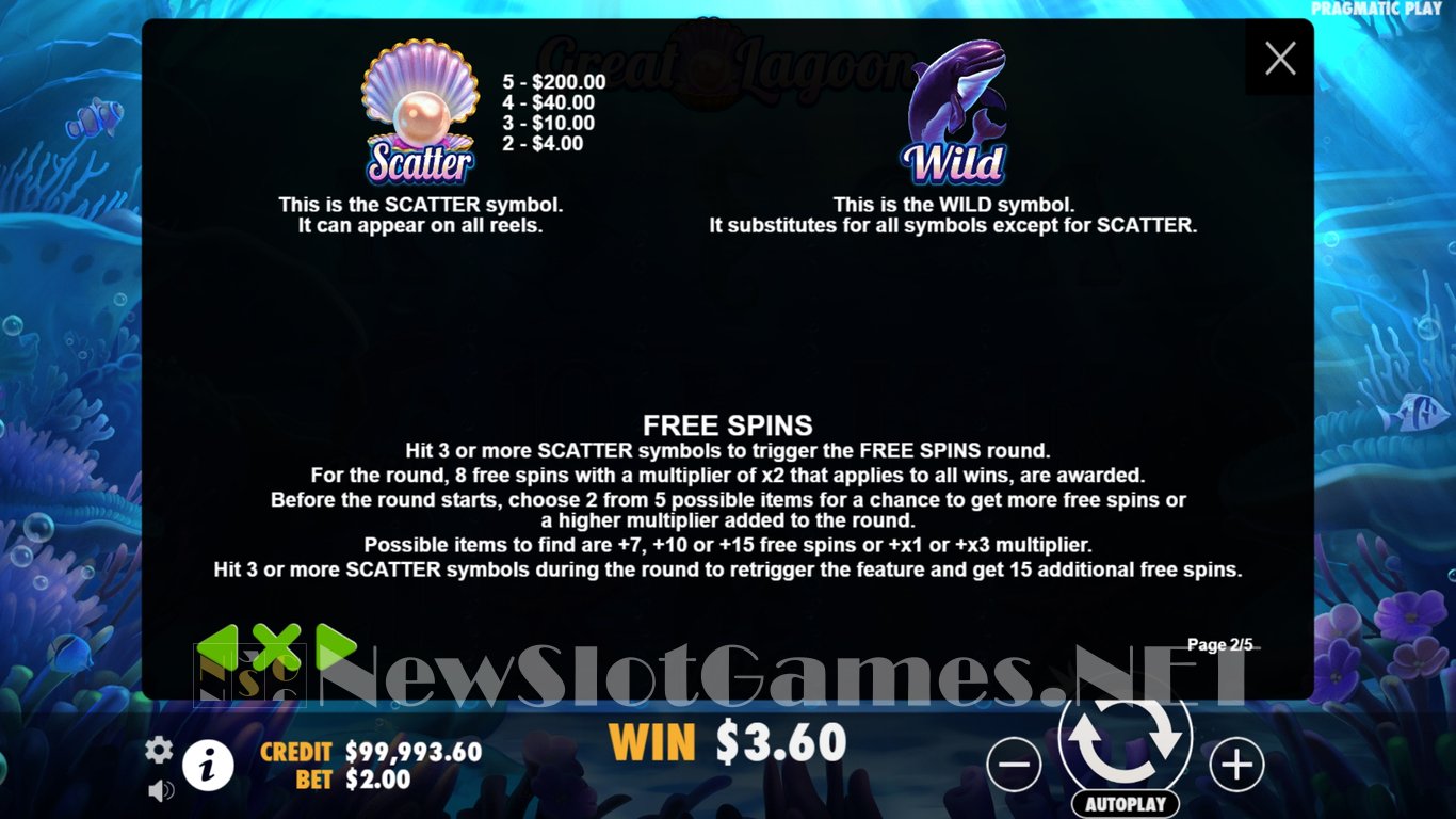 Great Lagoon Slot Slot Image in Demo - pic. 7