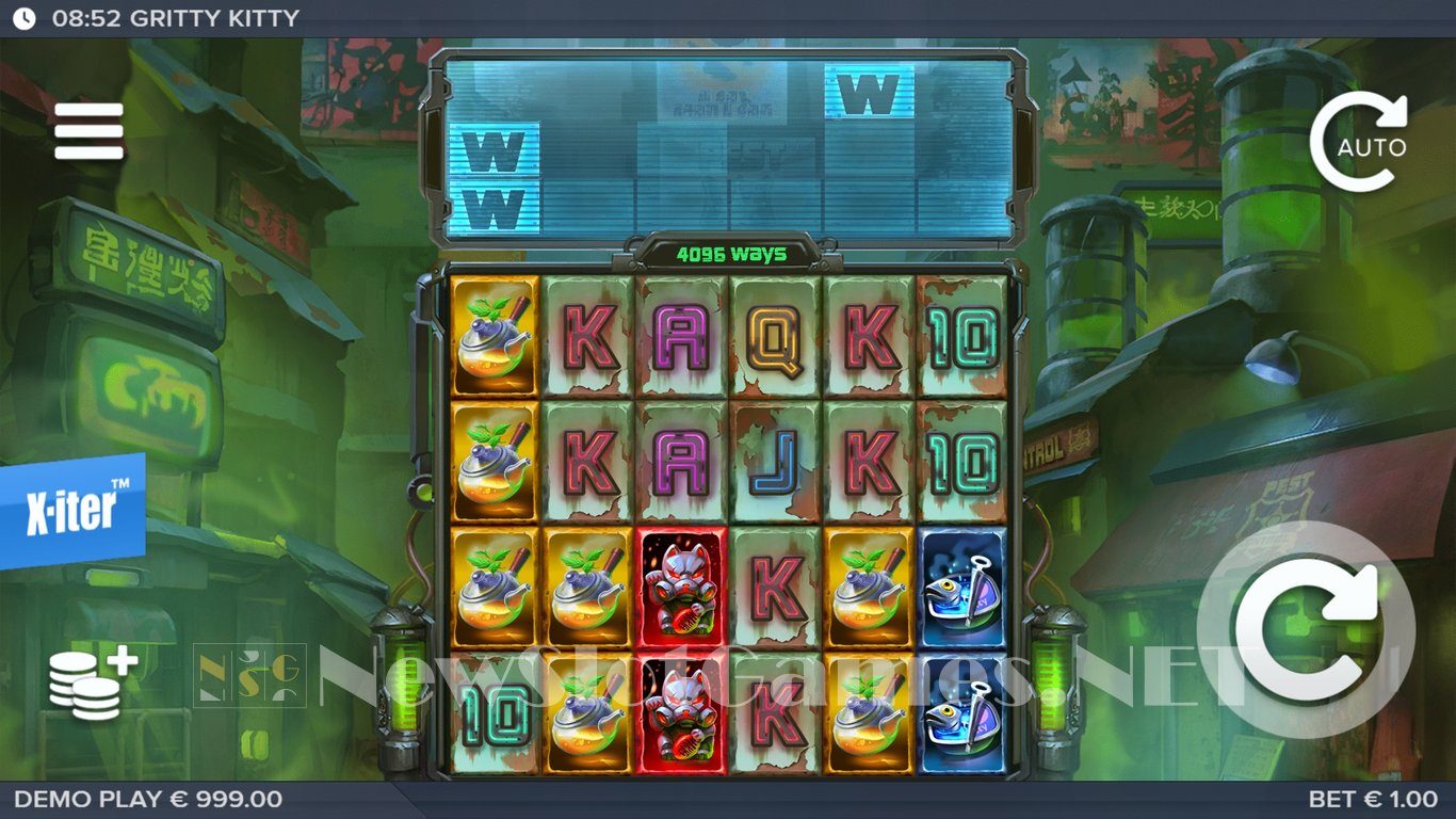 Gritty Kitty of Nitropolis Slot Demo Image