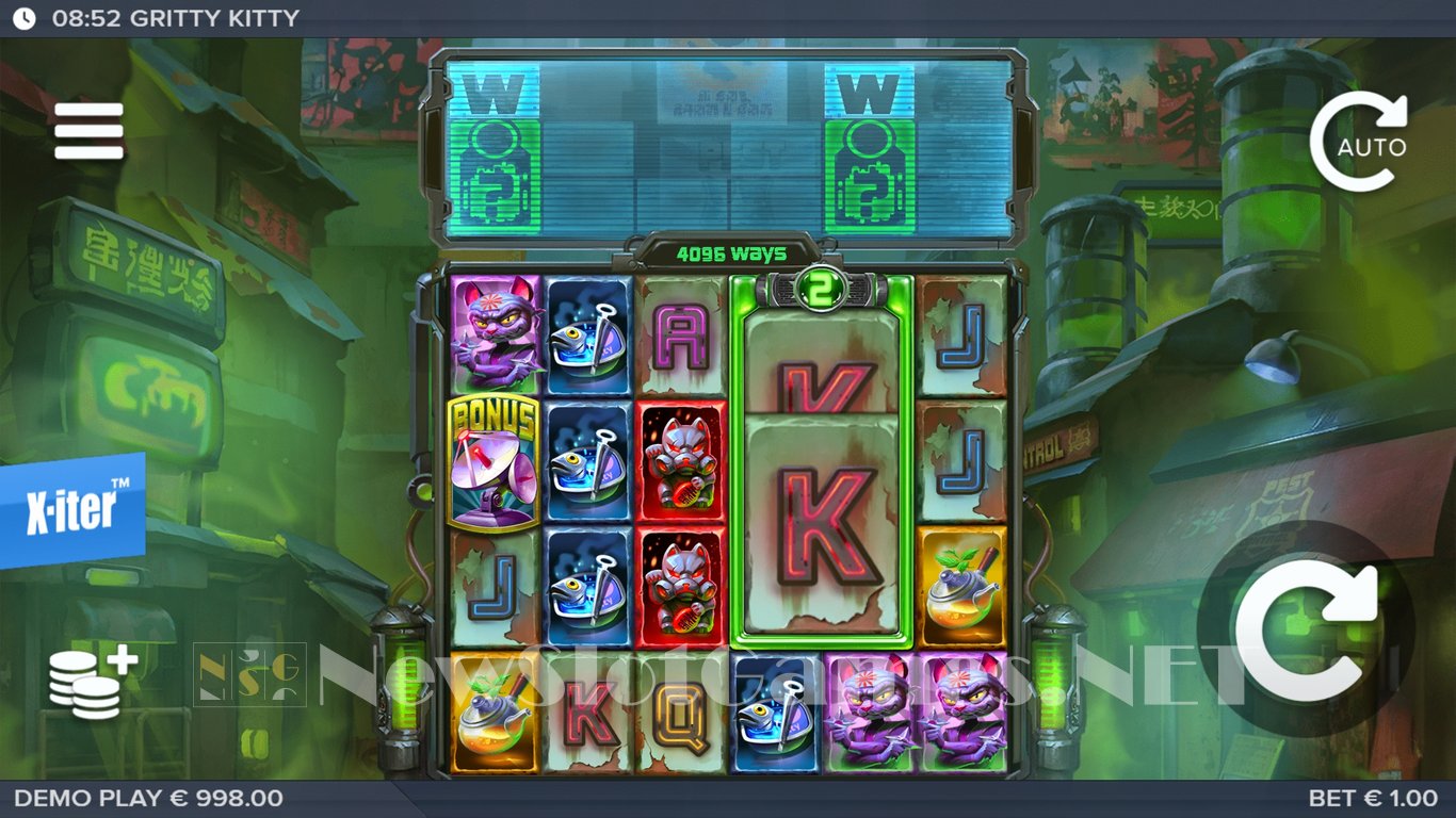 Gritty Kitty of Nitropolis Slot Slot Image in Demo - pic. 2