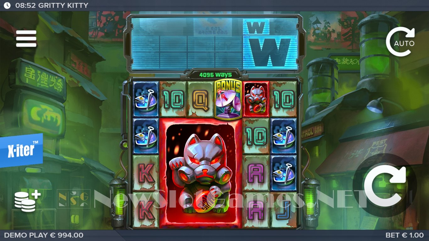 Gritty Kitty of Nitropolis Slot Slot Image in Demo - pic. 3