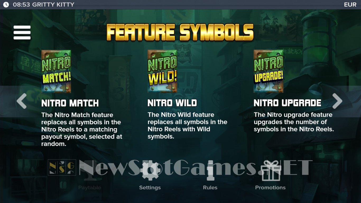 Gritty Kitty of Nitropolis Slot Slot Image in Demo - pic. 8