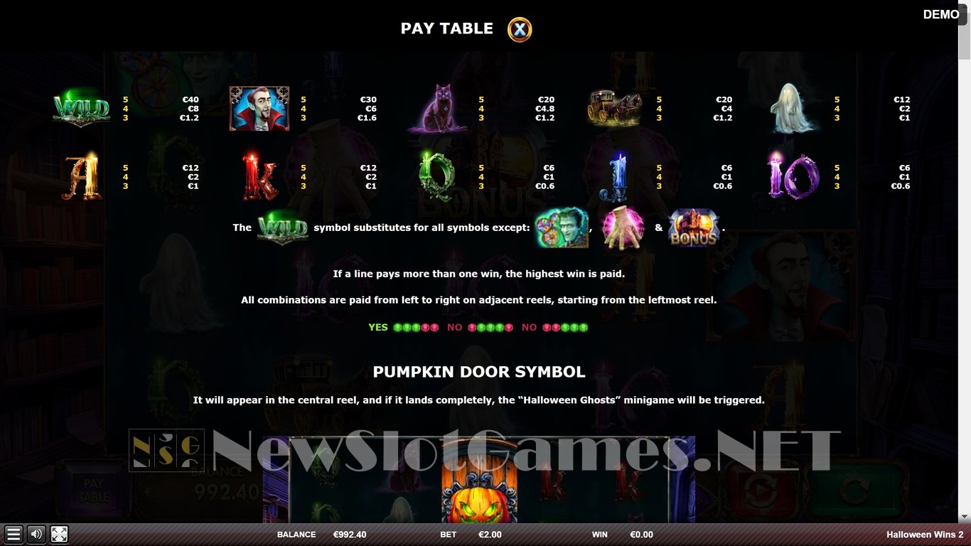 Halloween Wins 2 Slot Slot Image in Demo - pic. 5