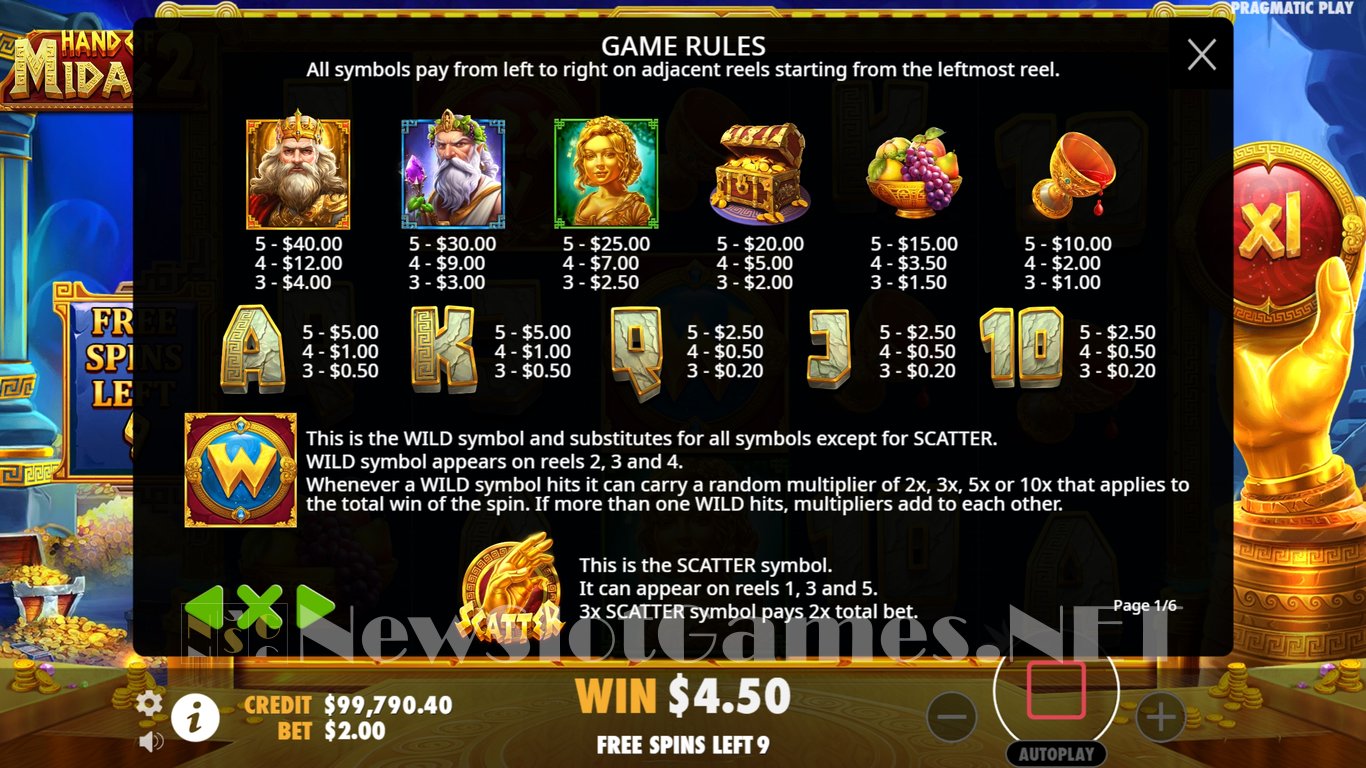 Hand of Midas 2 Slot Slot Image in Demo - pic. 12