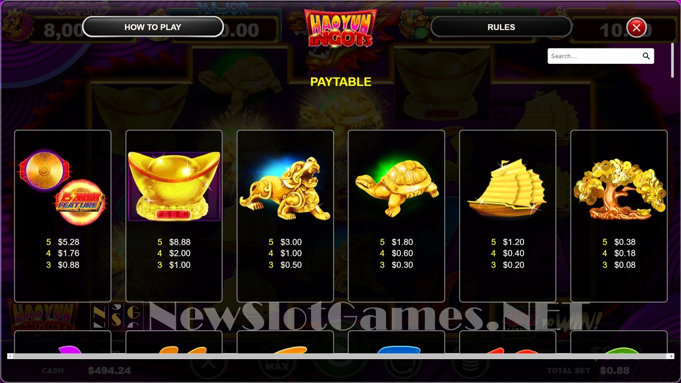 Hao Yun Ingots Slot Slot Image in Demo - pic. 4