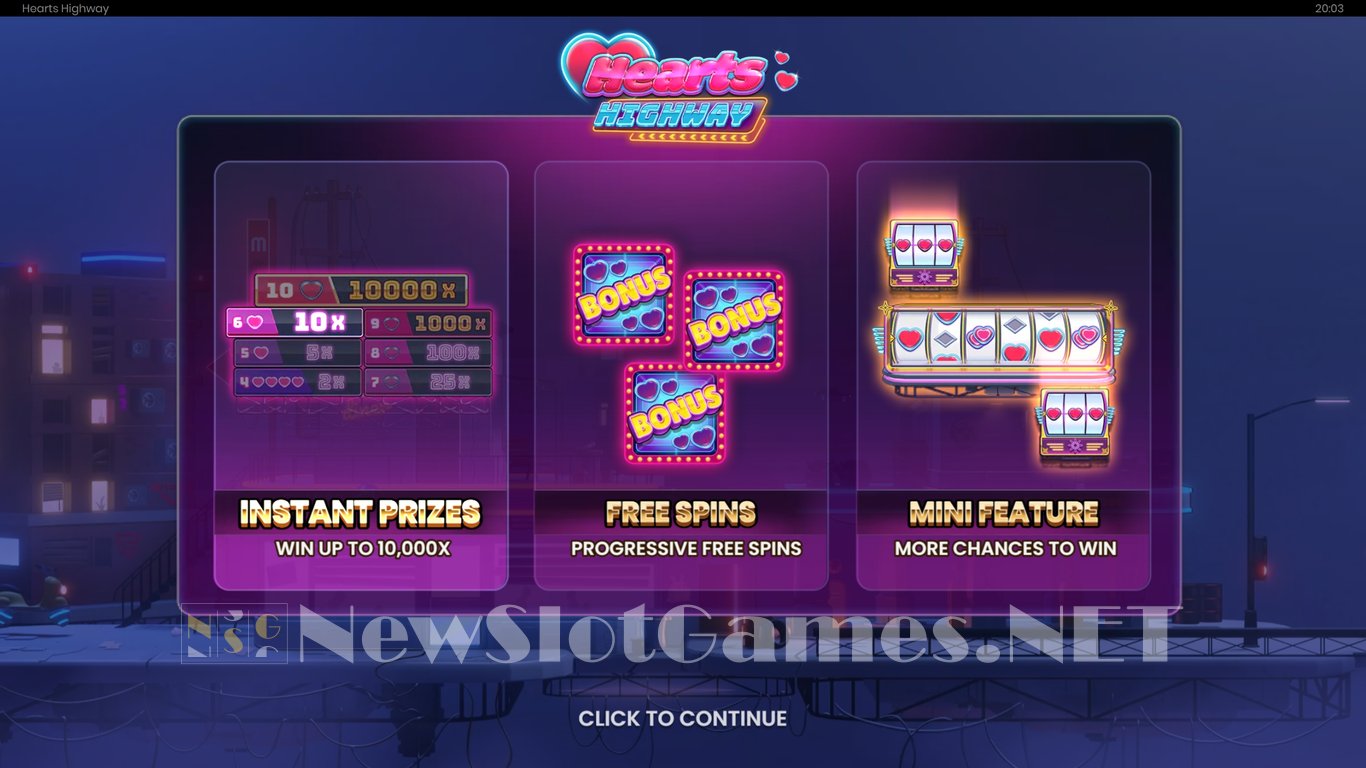 Hearts Highway Slot Demo Image