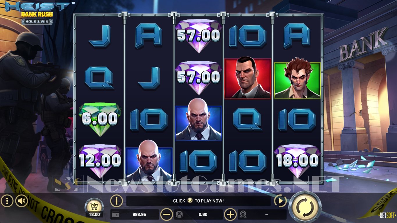 Heist Bank Rush Slot Demo Image
