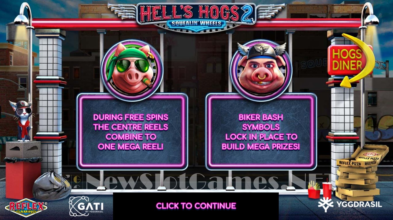 Hells Hogs 2 - Squelin Wheels Slot Demo Image