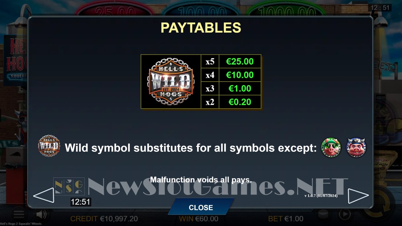 Hells Hogs 2 - Squelin Wheels Slot Slot Image in Demo - pic. 12