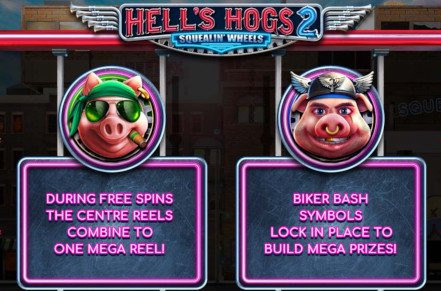 Hells Hogs 2 - Squelin Wheels Slot Logo