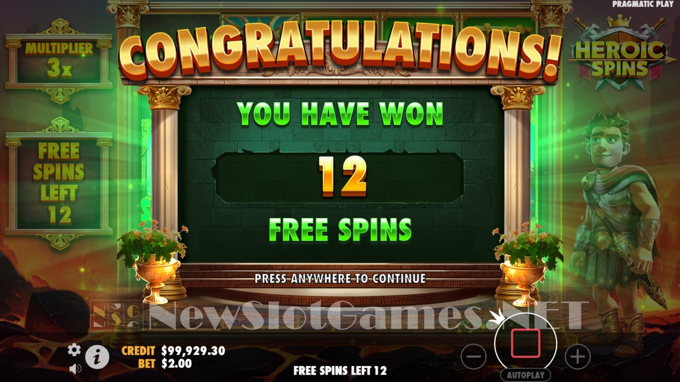 Heroic Spins Slot Slot Image in Demo - pic. 10