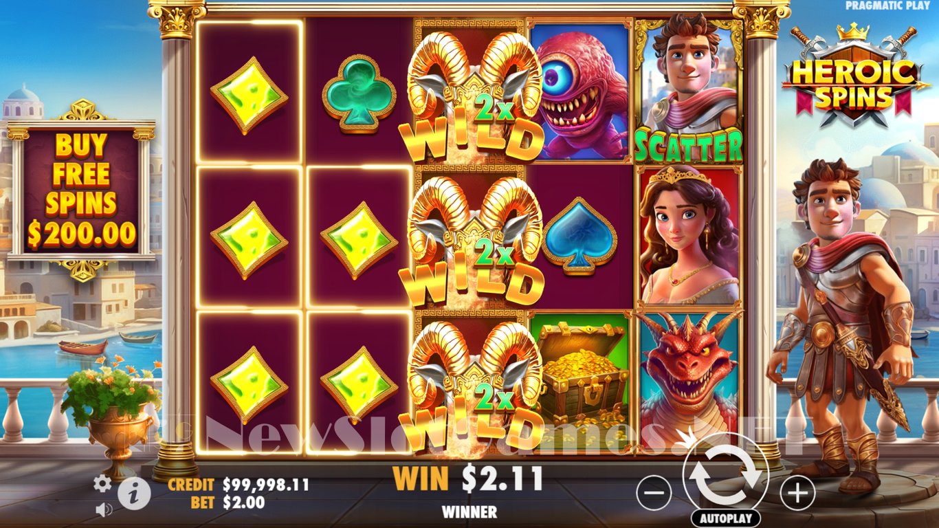Heroic Spins Slot Slot Image in Demo - pic. 2