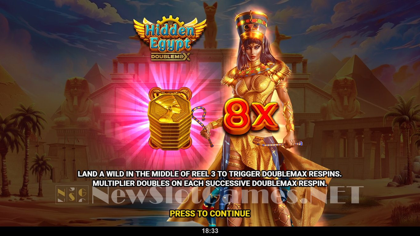 Hidden Egypt DOUBLEMAX Slot Demo Image