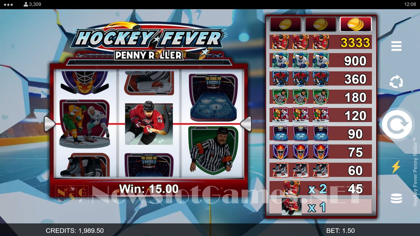 Hockey Fever Penny Roller Slot Slot Image in Demo - pic. 3