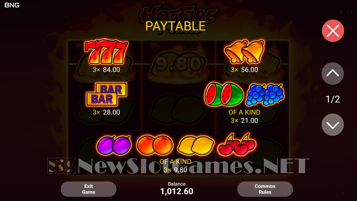 Hot Fire Fruits Slot Slot Image in Demo - pic. 6